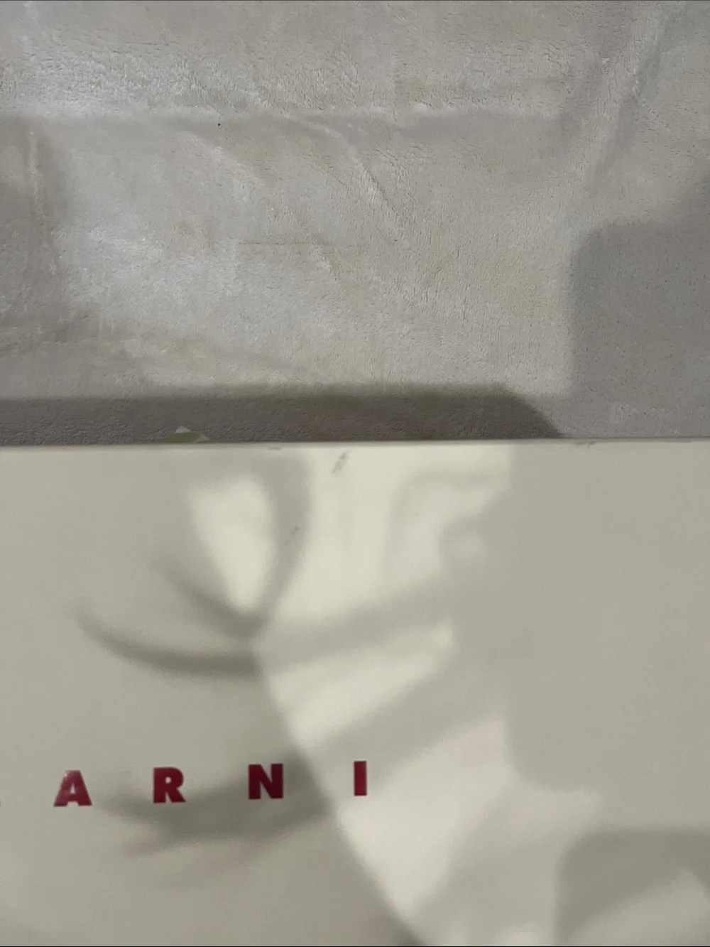 Marni Two-Tone Branded Box in Cream, Olive & Dusted Rose